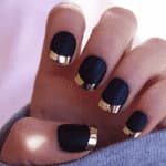 unghie gel french colorato