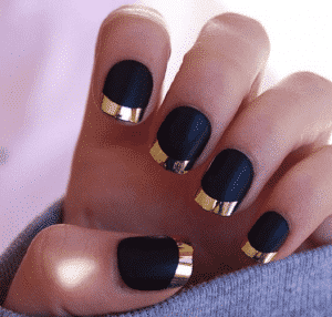 unghie gel french colorato